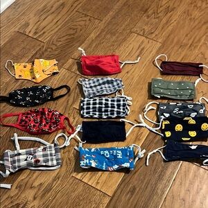 Kids Colorful Face Masks Set